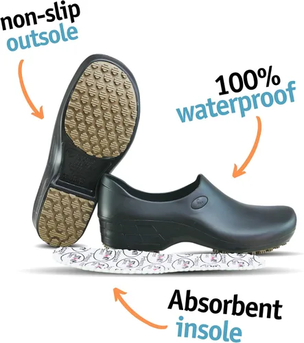 Vista 7 de Sticky Pro Shoes - Zapatos de lactancia para mujer impermeables antideslizantes para mujer