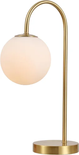 Vista 8 de JONATHAN Y Lámpara de mesa con globo de cristal negro de 18.25 pulgadas, lámpara de noche minimalista de mediados de siglo para dormitorio, sala
