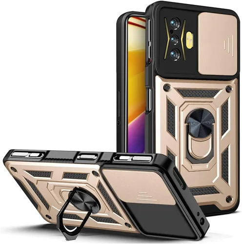 Vista 29 de Compatible con Tecno Camon 18P Bracket Shell, Slide Camera Lens Cover Case Azul