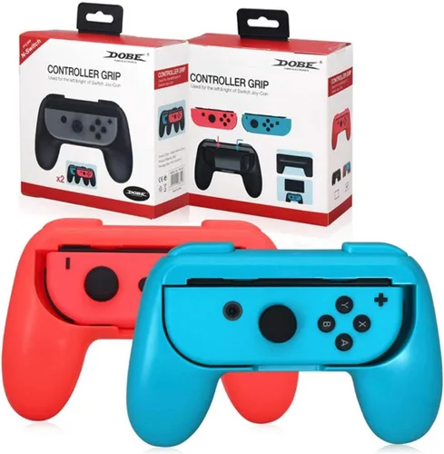 Vista 2 de Pokanic Juego de 2 empuñaduras de mano para interruptor de Nintendo Joy-Con controladores profesionales soporte almohadillas kit de mango resistente