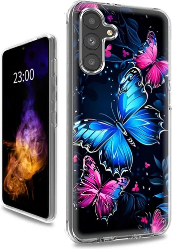 Vista 42 de Funda transparente para Samsung A15 5G de 6.5 pulgadas, doble capa protectora a prueba de golpes de PC transparente de silicona suave
