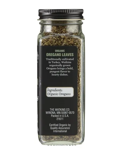 Vista 2 de Watkins Tarro de especias orgánicas gourmet, hojas de orégano, 0.67 onzas