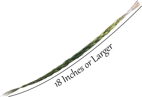 Vista 3 de Alternative Imagination Sweetgrass Braid - Incienso natural - 18 a 23 pulgadas de largo