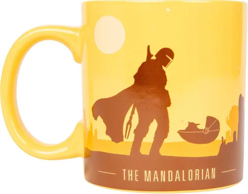 Vista 6 de Silver Buffalo Star Wars Mandalorian Joy to the Galaxy - Taza de sopa de cerámica, 24 onzas