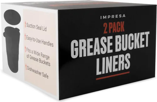 Vista 8 de Impresa Forro de silicona reutilizable para cubeta de grasa, compatible con parrillas de pellets Traeger & Pit Boss y accesorios para parrillas