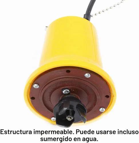 Vista 3 de Sutekus Bomba sumergible pequeña 12V para bombear y drenar agua de mar Tarifa máxima de descarga 70 l/min