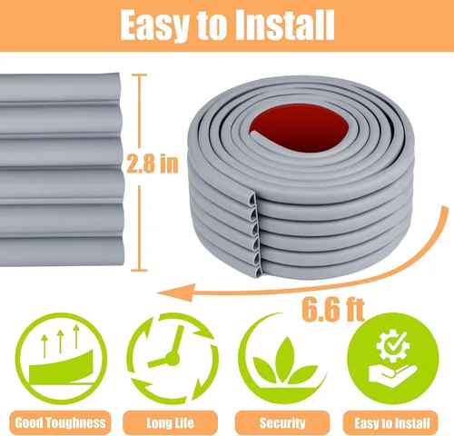 Vista 2 de Almohadillas para escalera de litera, protectores de esquina suaves de PVC con adhesivo fuerte, cubierta de escalera para litera para escaleras