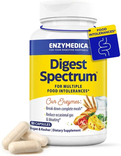 Vista 11 de Enzymedica Digest Spectrum - Suplemento dietético para el alivio digestivo de las intolerancias alimentarias, vegano, sin gluten, sin OMG