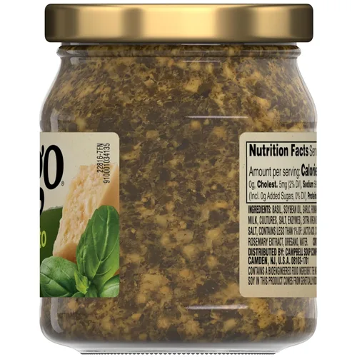 Vista 7 de Salsa de pesto de albahaca Prego, frasco de 8 oz