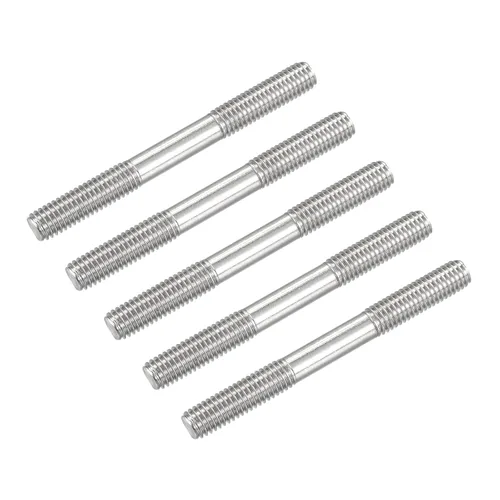 Vista 23 de METALLIXITY Pernos de doble extremo (rosca M4, longitud 20 mm) 5 piezas, pernos de varilla roscada de doble rosca de acero inoxidable 304