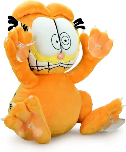 Vista 5 de Kidrobot Garfield - Adhesivo para ventana con ventosa de 8 pulgadas, asustado