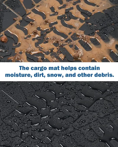 Vista 2 de JOYTUTUS Alfombrilla de carga compatible con Wrangler JL 4XE, Alfombrilla de Maletero de Protección para Todo Clima Forros de Carga Resistente