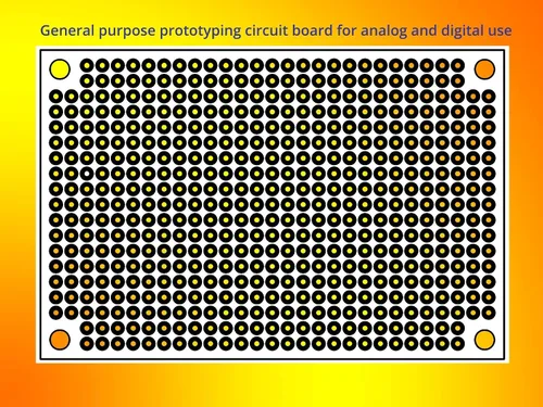 Vista 4 de Kit de placas de circuito PCB para prototipos de placa PCB de 40 piezas 5 tamaños universales perforados perforados placas de circuitos impresos