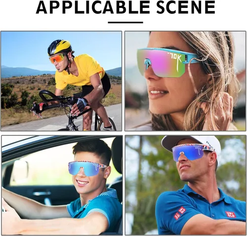 Vista 6 de nobleboy Sport Polarized Sunglasses for Women Men,Sports Sunglasses UV400 Protection for Running Cycling Outdoor Glasses