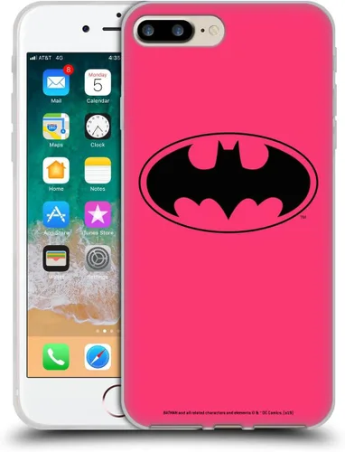 Vista 409 de Head Case Designs Funda de gel con licencia oficial de Batman DC Comics Bat Signal Logos [protección de grado militar] compatible con Apple iPhone 7