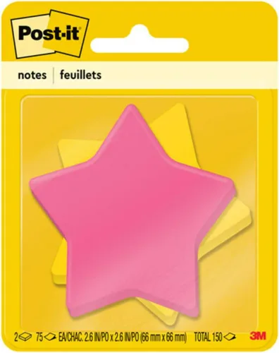 Vista 6 de Notas Post-it, forma de manzana, colores surtidos, 66 x 66 mm, 2 blocs, 75 hojas/bloc (7350-APL)