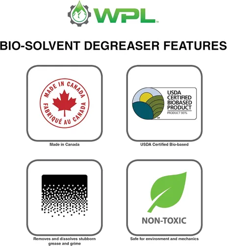 Vista 6 de WPL Desengrasante de bicicleta Bio-Solvente 16.0 fl oz - Limpiador desengrasante de cadena de bicicleta premium con función de pulverización líquida