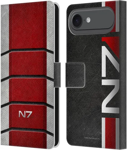 Vista 7 de Head Case Designs Funda de piel con licencia oficial de EA Bioware Mass Effect Cerberus Logo Graphics tipo cartera compatible con Apple iPhone 11