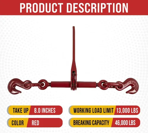 Vista 2 de Mytee Products 1/2" - 5/8" Sujetador de Cadena con Trinquete