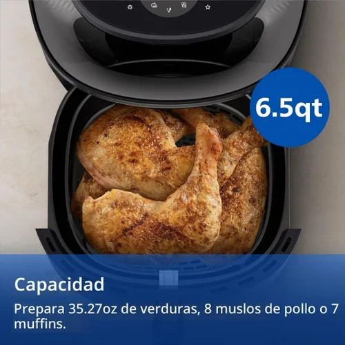 Vista 6 de Philips Freidora de aire serie 3000 con ventana, 16 formas de cocinar, 6.5