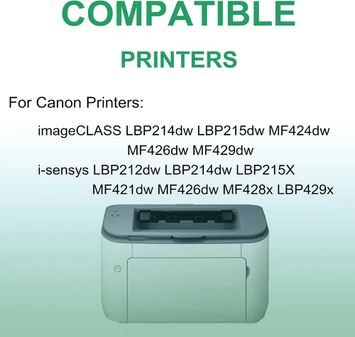 Vista 4 de Paquete de 6 cartuchos de impresora láser compatibles (alto rendimiento) de repuesto para Canon CRG-052H cartucho de imágenes uso para impresora