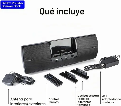 Vista 6 de SiriusXM Caja Boom de radio de acoplamiento y juego SXSD2