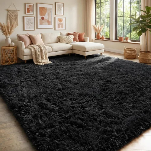 Vista 34 de Alfombras grises pequeñas para dormitorio, 2 x 4 pies, alfombras de pasillo lavables de felpa para pasillo 2- Gris