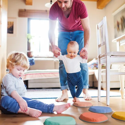 Vista 4 de ZICOTO - Divertidos escalones para niños – Actividad atractiva para interiores y exteriores para niños pequeños Juego de equilibrio y coordinación