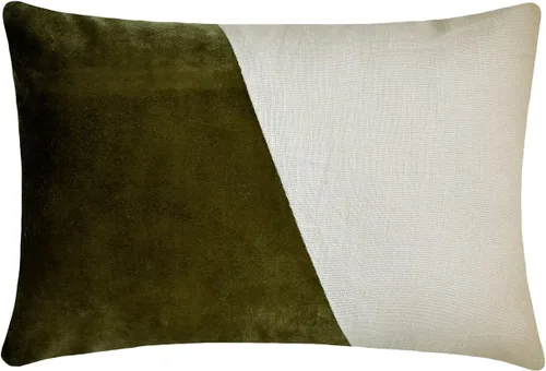 Vista 9 de Fabric Mart Direct Funda de cojín para sofá, fundas de cojín decorativas de color verde y gris, de 12 x 12 pulgadas, almohadas de retazos de bloques