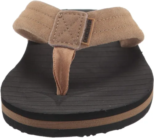 Vista 2 de Quiksilver Men's Carver Suede 3 Point Flip Flop Athletic Sandal