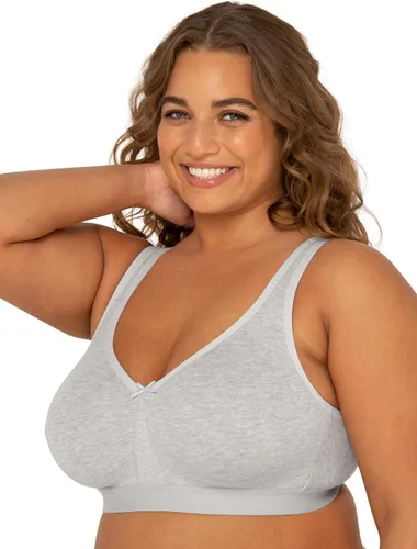 Vista 4 de Fruit of The Loom Womens Plus Size Wireless Cotton Bra
