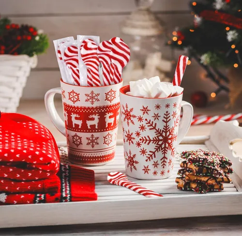 Vista 5 de Cucharas de caramelo de menta de Navidad de Gift Boutique 12 paquetes de caramelos comestibles de menta en bastón envueltos individualmente