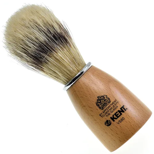 Vista 7 de Kent Infinity Plus - Brocha de afeitar con brocha sintética de tejón Silvertext ultra suave, cepillo de espuma y afeitado perfecto hecho para crema