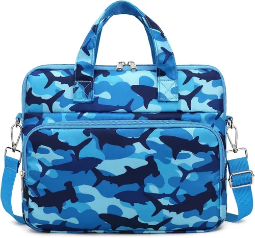 Vista 10 de Funda de transporte para tableta infantil Octsky - Bolsa protectora de 12.5 pulgadas con correa para el hombro, forro suave