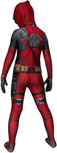 Vista 4 de Reddomain Traje de superhéroe para niños, estilo 3D, disfraz de cosplay de Halloween