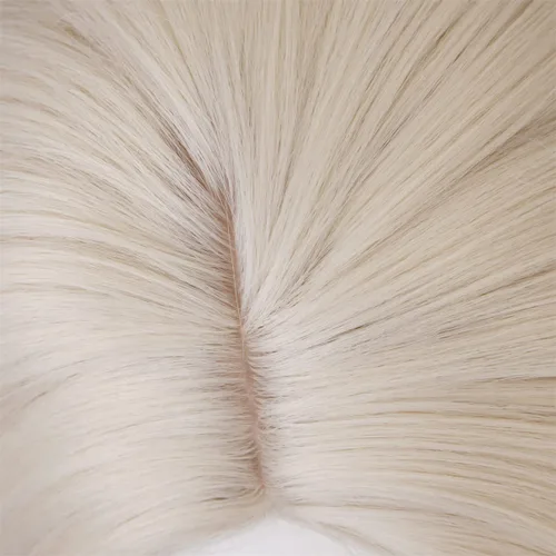 Vista 5 de Aadesso Peluca de cosplay de Elsa larga rubia ondulada para mujer, disfraz diario (para adultos)