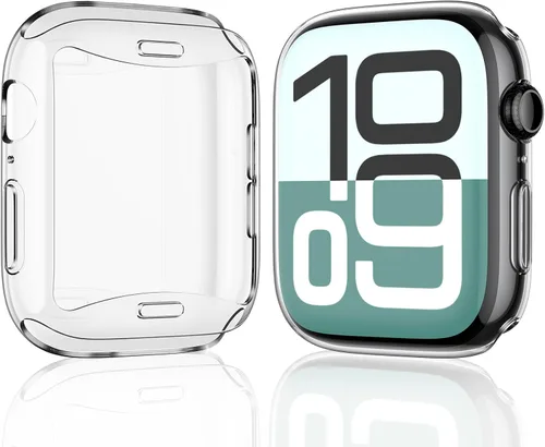 Vista 18 de JULK - Funda protectora general suave de TPU HD ultrafina para iWatch SE 3 (2025) / Series SE / 6/5 / 4, paquete de 2 unidades [Paquete de 2]
