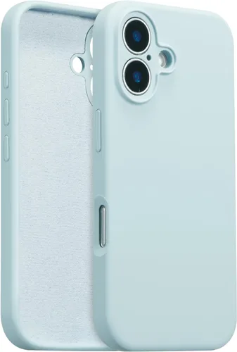 Vista 52 de Funda de silicona para iPhone Air, con [protección completa de la cámara] [forro de microfibra suave antiarañazos], funda de silicona líquida ultra