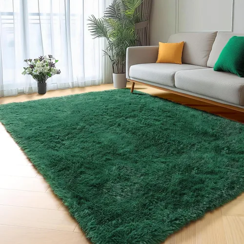 Vista 18 de ONASAR - Alfombra de pasillo negra de 2 x 6 pies, esponjosa, lavable, ultrasuave, afelpada, peluda, tapete para bebés, dormitorio de niños, armario