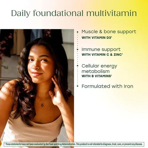 Vista 4 de MegaFood, One Daily, estimula la optimización de la salud y bienestar, kin-65-iuy-mm-a735, 60, 1, 1 Supports Cellular Energy, Muscle & Bone