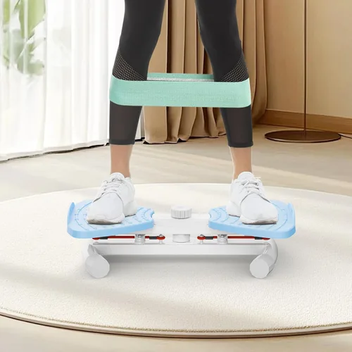 Vista 4 de Waist Twister Machine with Resistance Band, Silent Exercise Twist Board for Core & Belly Fat Workout, Non-Slip Home Fitness Disc for Men & Women