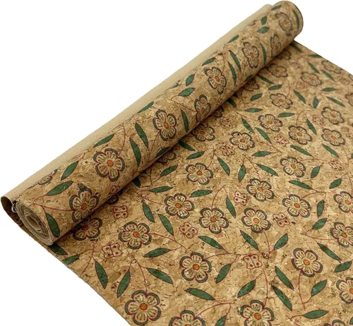 Vista 7 de SorenCut Tela de corcho por yarda, tela de corcho para coser con superficie de café negro, 12 x 52 pulgadas más grande para manualidades, cortar