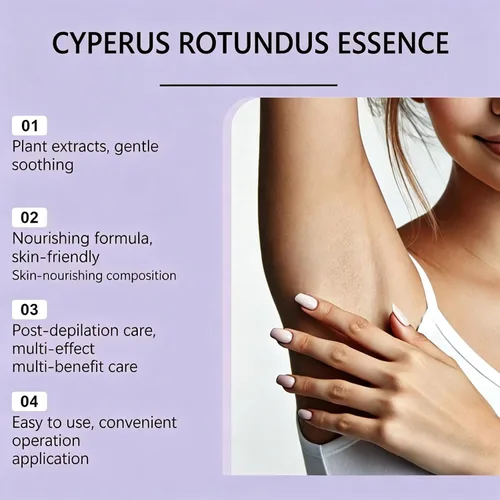 Vista 6 de 60ml Cyperus Rotundus Oil, Natural Hair Growth Inhibitor for Women & Men, Smooth Skin Body Oil After Shaving or Waxing, Safe for Face, Legs