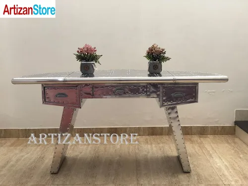 Vista 7 de ARTIZANSTORE Muebles de aluminio Aviador Hogar y Oficina Decoración Escritorio Profesional