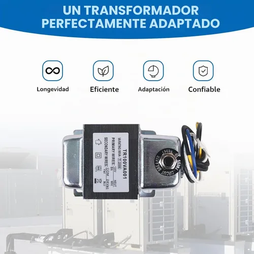 Vista 4 de Transformador TR100VA001 100VA - Transformador de 120 a 24 Vac