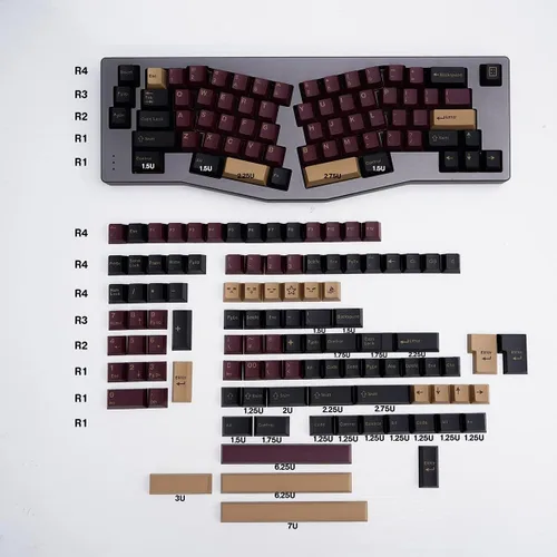 Vista 11 de mintcaps Juego de 173 teclas Cherry Profile Doubleshot Custom Negro Gris Rosa Teclado Mecánico 60% 65% 75% 95% Cherry MX