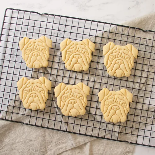 Vista 3 de Cortador de galletas Bulldog Inglés Cara, 1 pieza - Bakerlogy