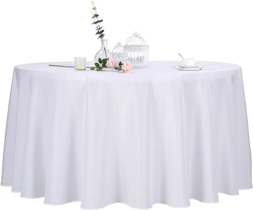 Vista 15 de Ascoza Paquete de 2 manteles cuadrados negros de tela de poliéster de 52 x 52 pulgadas para bodas, banquetes, restaurantes y fiestas