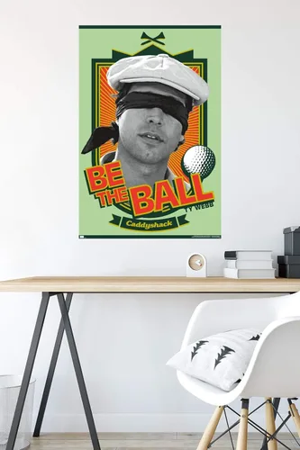 Vista 22 de Trends International Caddyshack - Póster de pared Be the Ball, 14.725 x 22.375 pulgadas, versión enmarcada de madera de granero