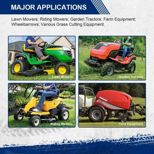 Vista 6 de MaxAuto 2 neumáticos para cortacésped de 16 x 6.50-8 para tractores de jardín, cortacéspedes, 4PR, sin cámara